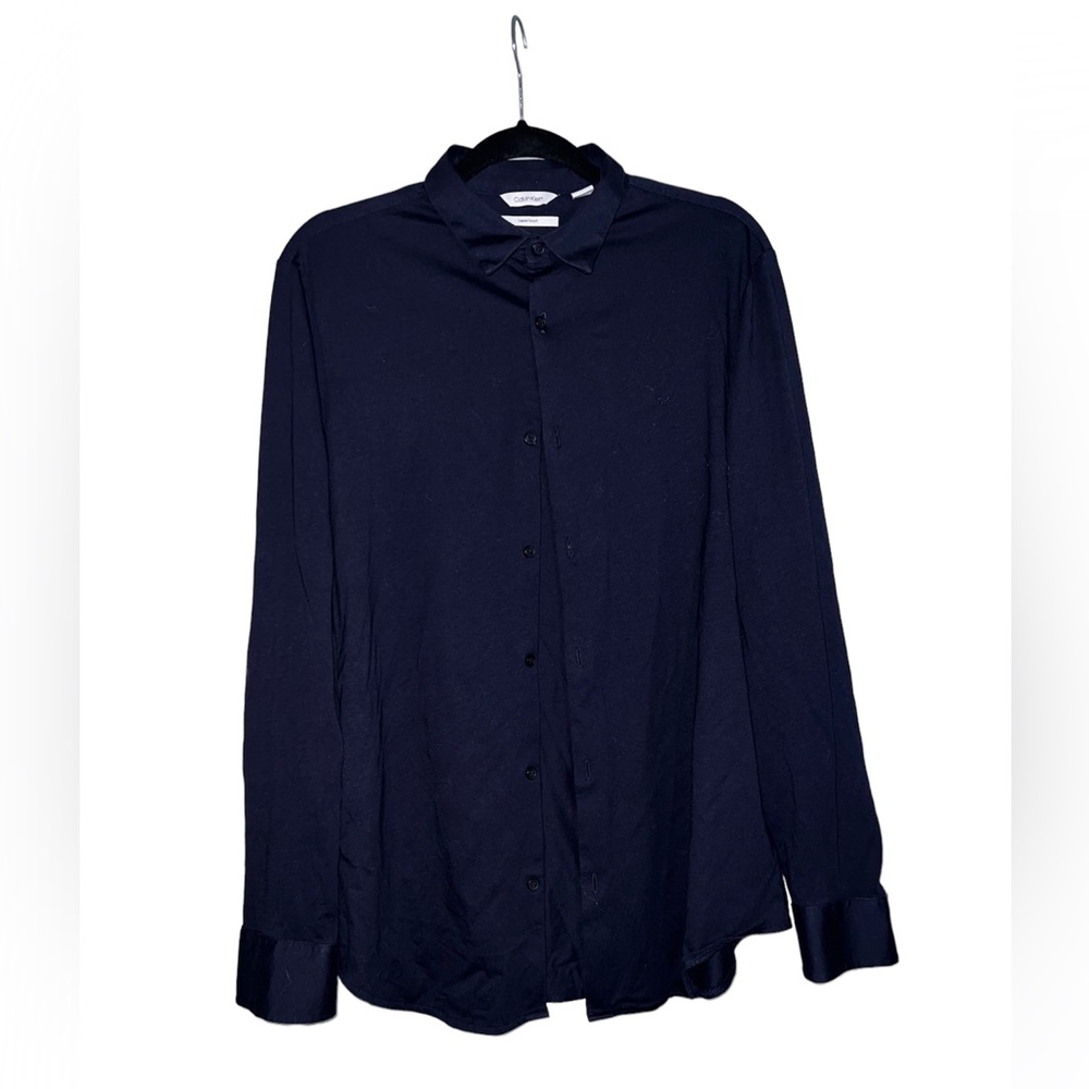 Calvin Klein Men’s Liquid Touch Fabric Button Up Shirt